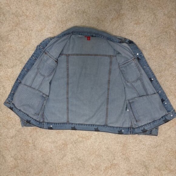 Denim Jacket - Saks Fifth Avenue Denim Jean Jacket Woman's Large - Picture 3 of 7